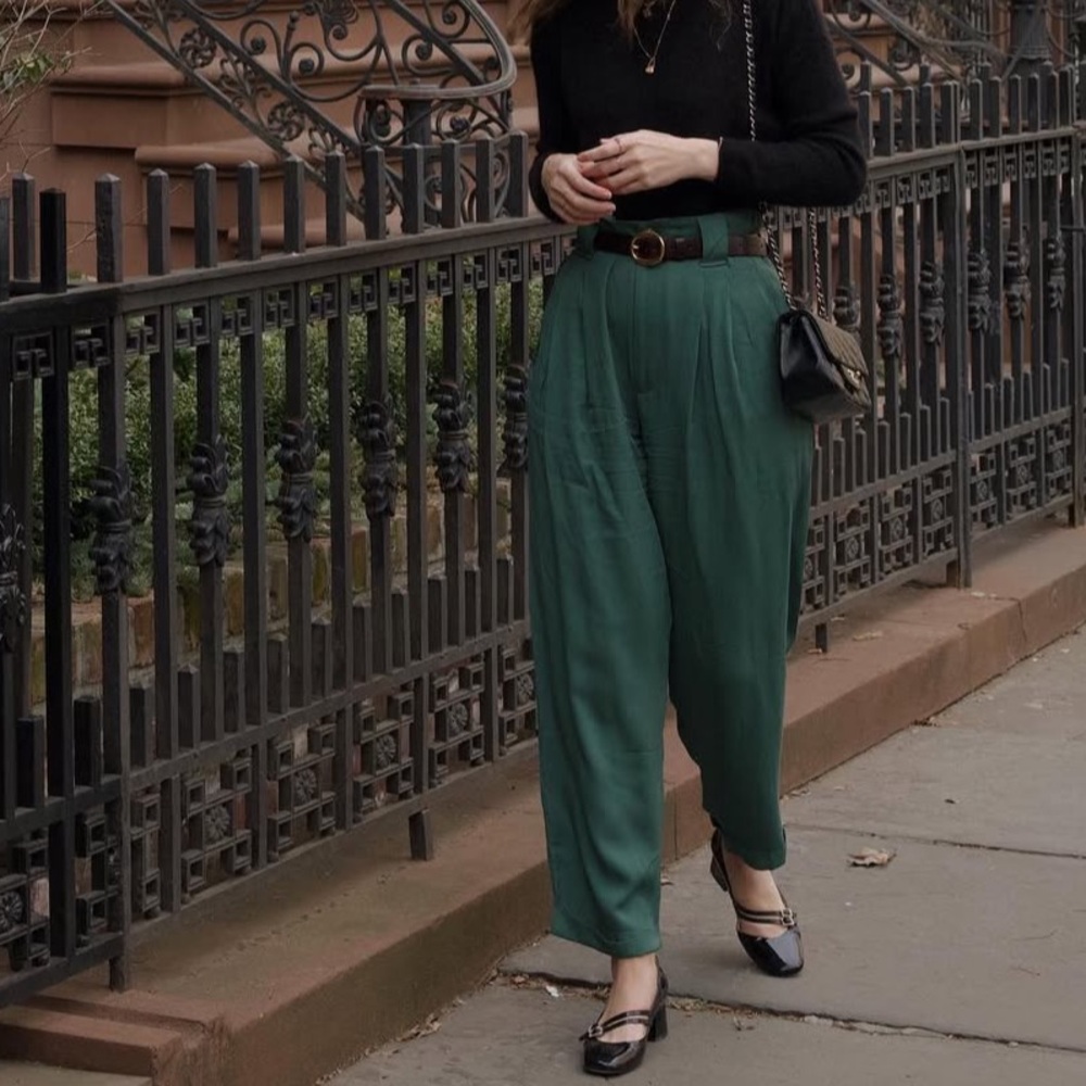 NA NIN Townes Trousers in Vintage Wash Modal Topiary XS - Picture 6 of 13
